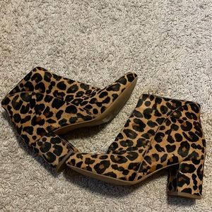 Cheetah booties